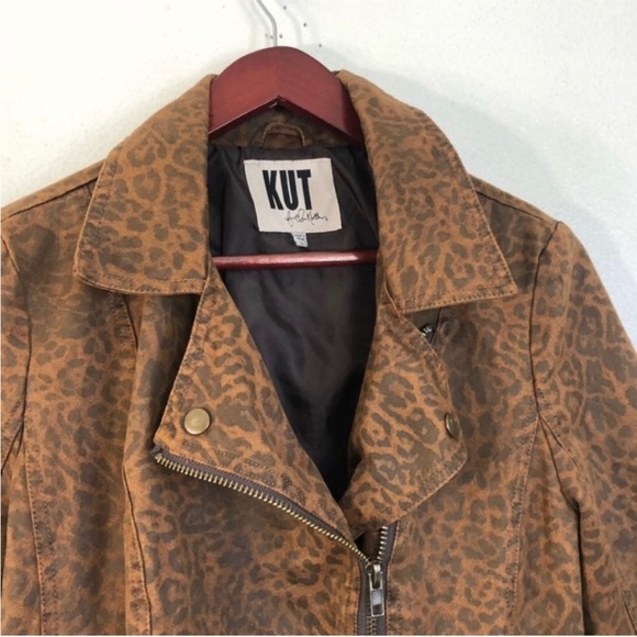Kut from the Kloth Brown Leopard Print Jacket - Picture 7 of 16